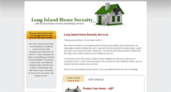 Desktop Screenshot of longislandhomesecurity.com